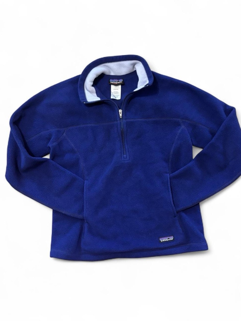 Patagonia Synchilla Blue Fleece Quarter Zip Pullover Size Medium